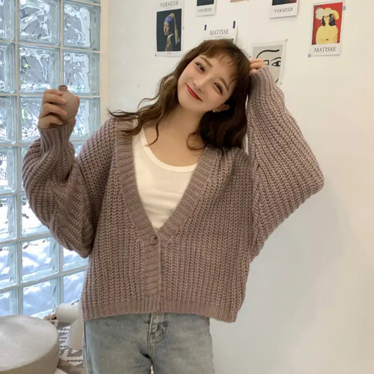 Dames batwing mouw wollen blend oversized trui trui pullover meerdere kleuren