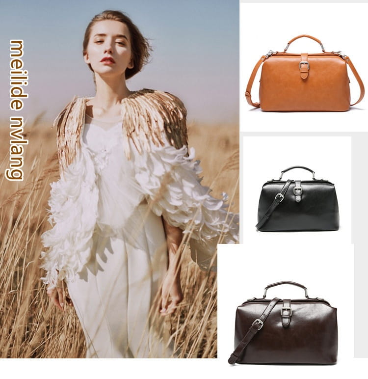 Sac à épaule en cuir rétro pu