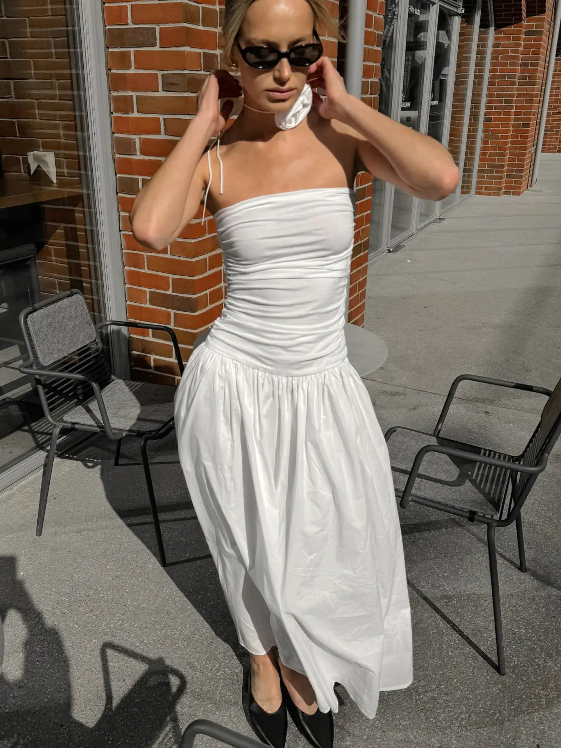 Bán sleeveless íseal umar poileistir coime íseal do mhná samhraidh s m l