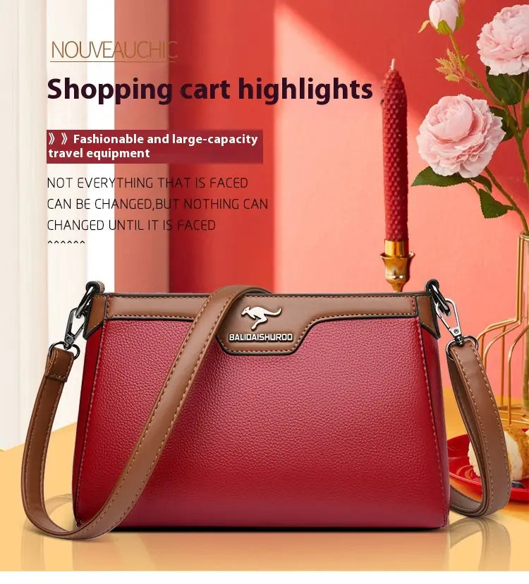 Organisateur de valise de voyage en cuir PU avec plusieurs poches à fermeture éclair