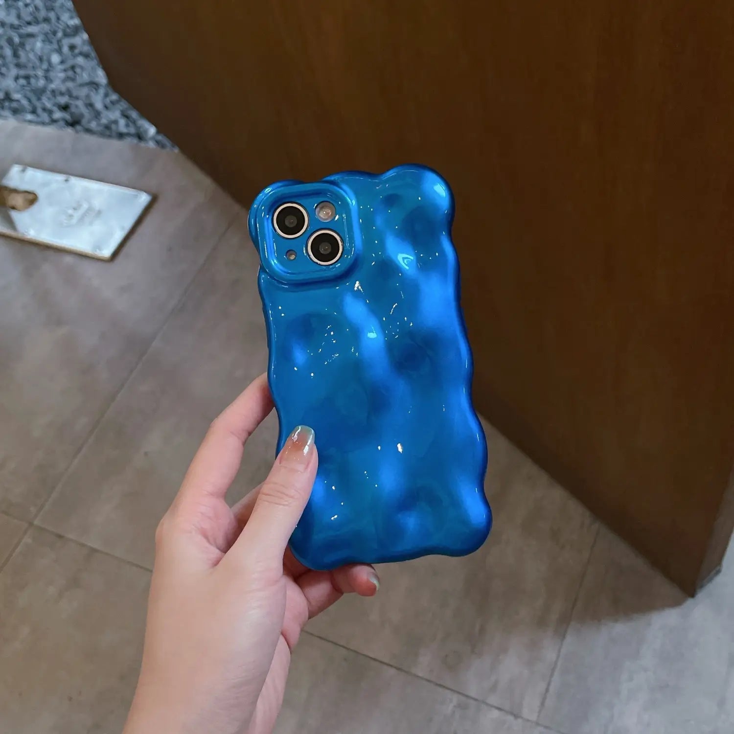 Custodia per telefono glitter in schiuma colorata per iPhone soft shell design scintillante