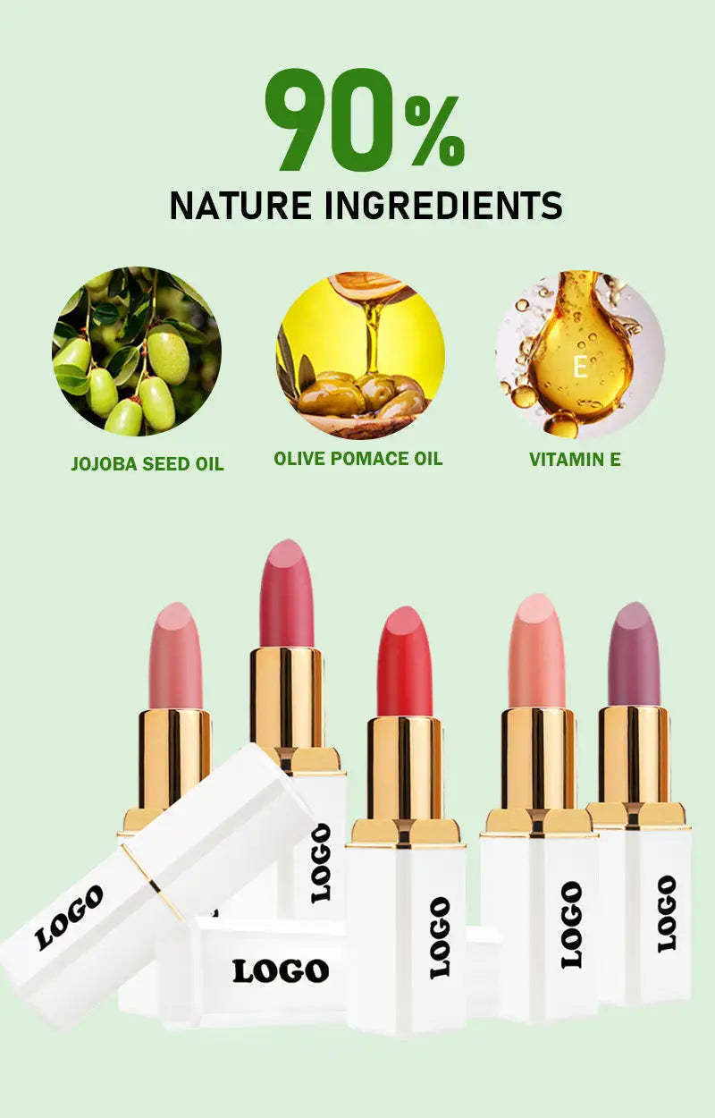 Waterproof Long Lasting Nonstick Matte Lipstick Lip Glaze for All Skin Types