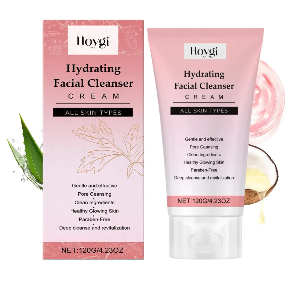 Hydrating Facial Cleanser with Hyaluronic Acid and Aloe Leaf Extract
