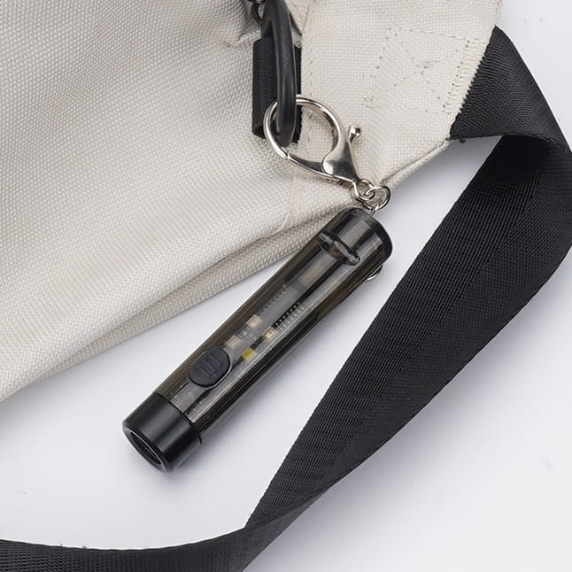 Strong Light Portable LED Outdoor Flashlight with Keychain and Rechargeable Battery