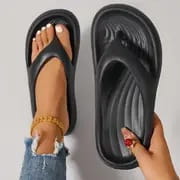 Black White Gray EVA Flip Flops for Men and Women Sizes 36 to 45