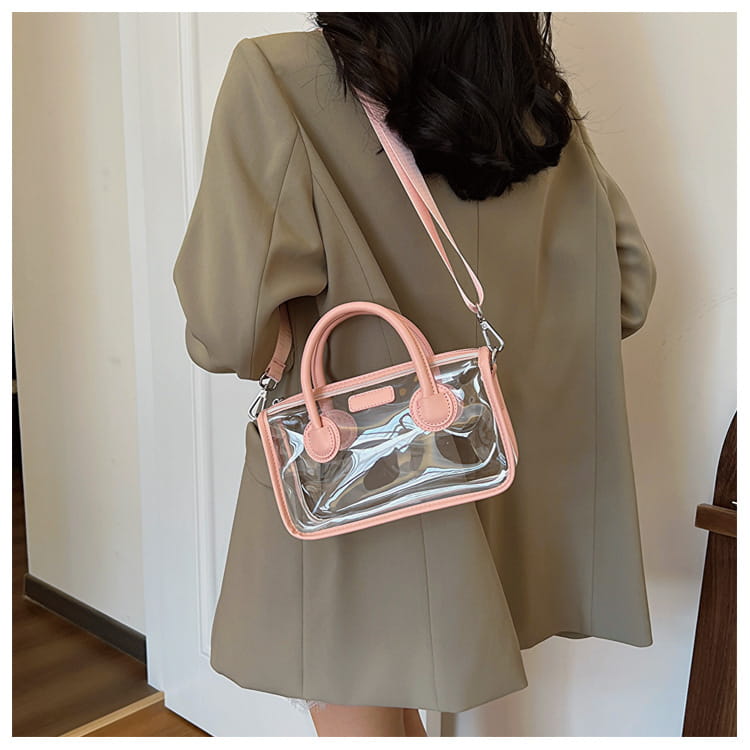 Liten plastreisekoffer Skulderveske for kvinner barn håndbagasje 23cm