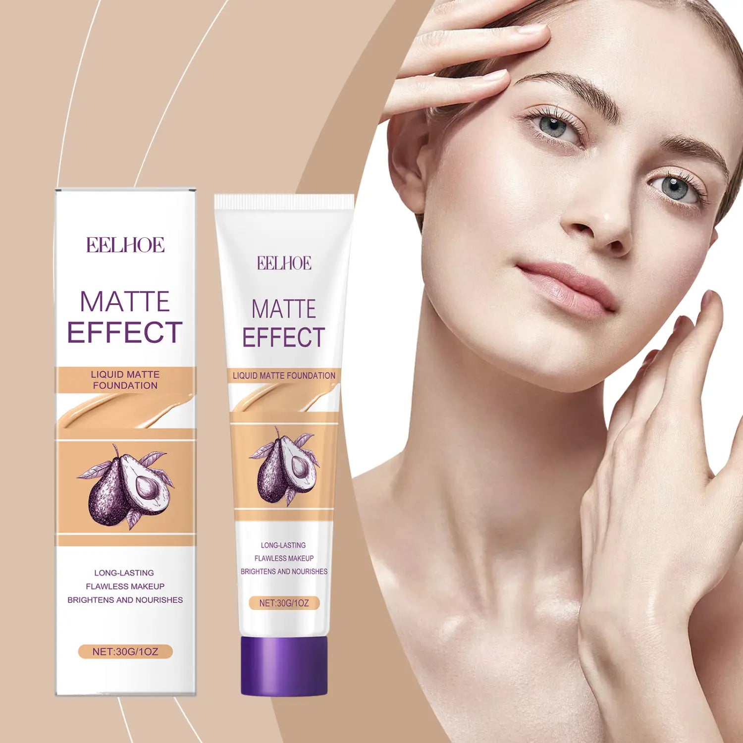 Light Transparent Concealing Foundation Moisturizing Liquid for Flawless Skin