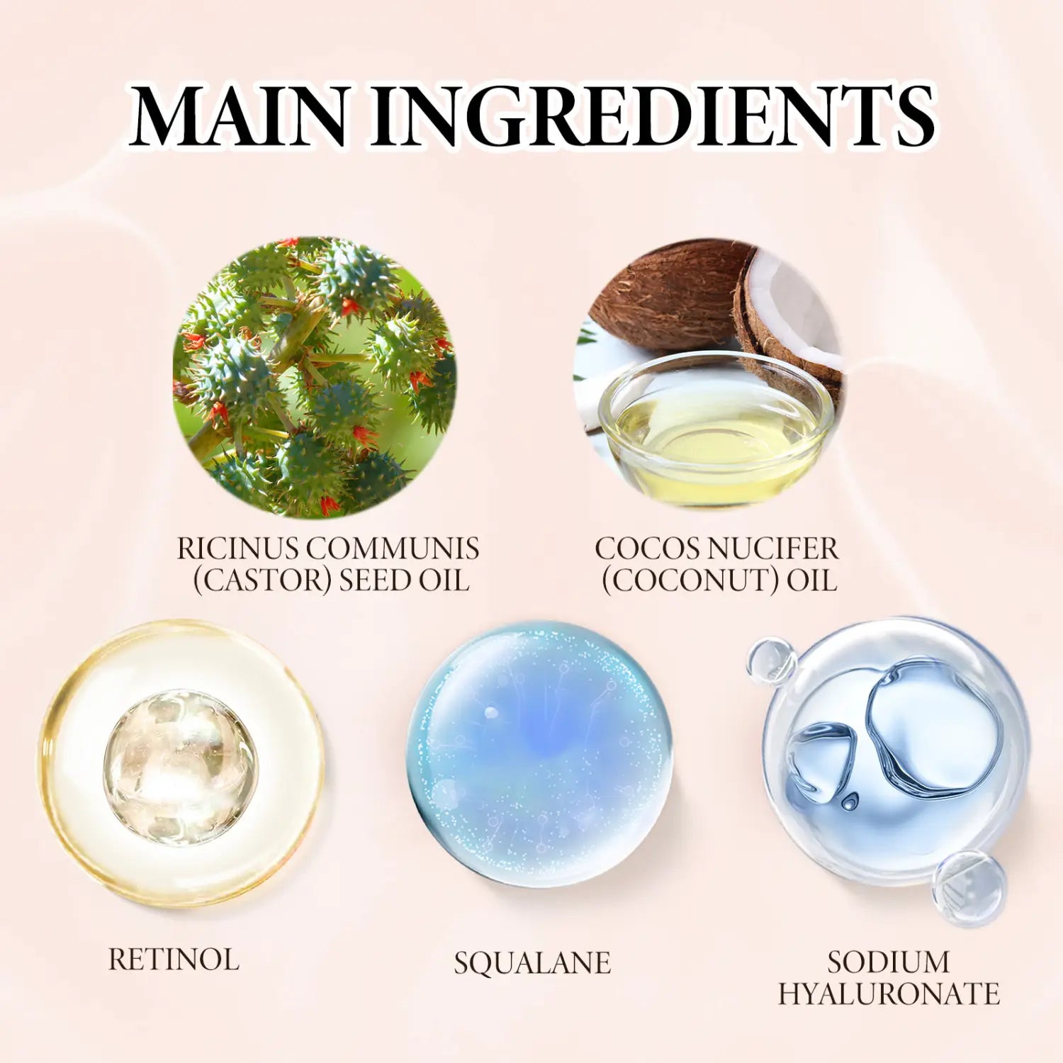 Retinol Eye Cream Stick with Squalane and Hyaluronic Acid for Hydration