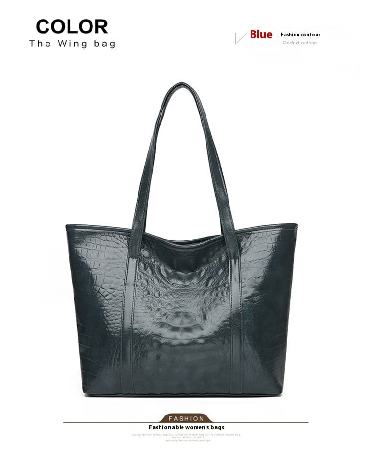 Sac à bandoulière PU à motif de crocodile avec sac à main plusieurs couleurs de poche 3D