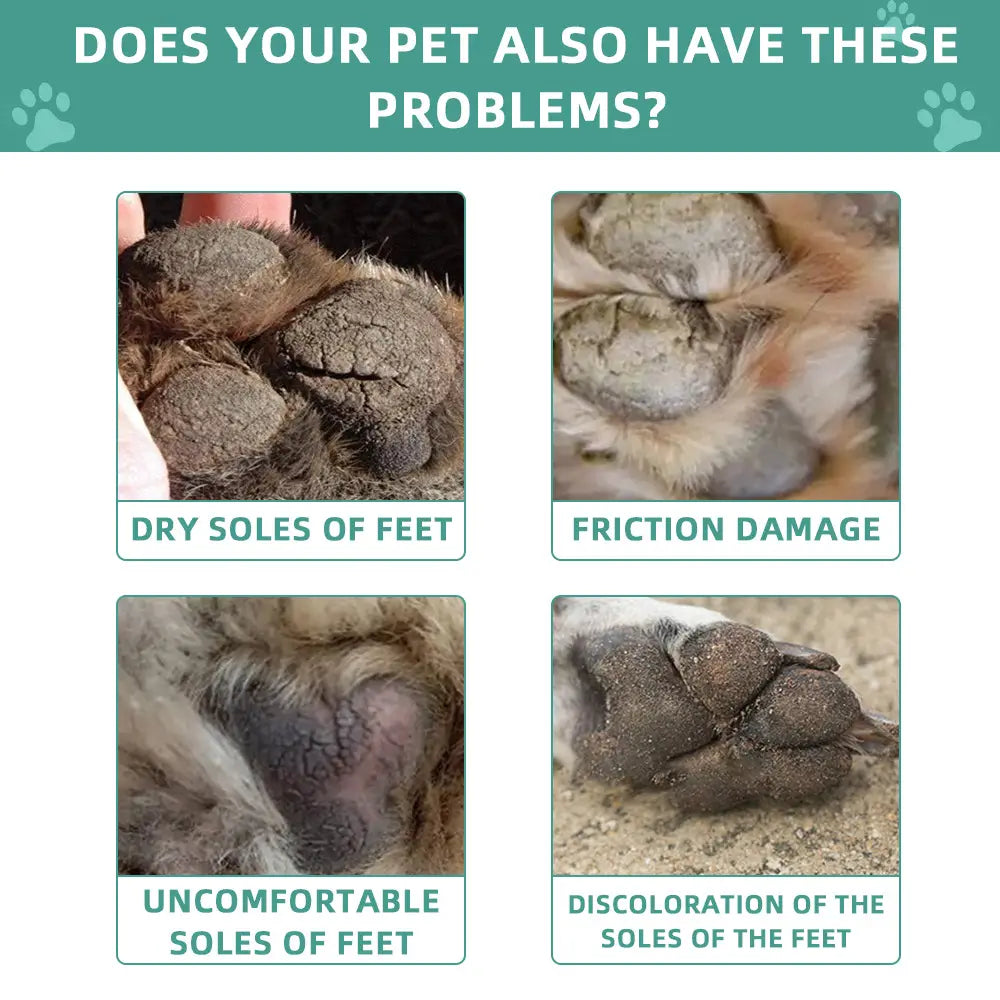 Crema para el cuidado de la garra de mascotas para perros y gatos con bálsamo de pata hidratante 60g