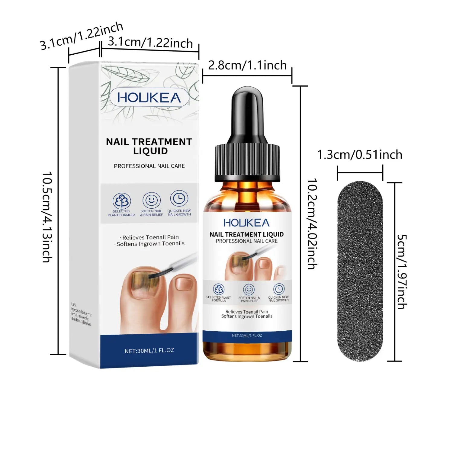 Gentle Moisturizing Repair Nail Care Solution for Glossy Bright Nails