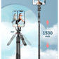 Cross-border Selfie Stick Double Fill Light Bluetooth-compatible Handheld Stabilizer Floor Telescopic Rod Stand