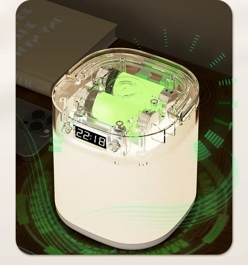 Rechargeable Portable Table Lamp with Tricolor LED Light and Remote Control