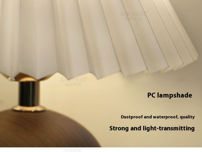 Monochrome Warm Light Bedside Lamp for Bedroom and Dormitory Decor