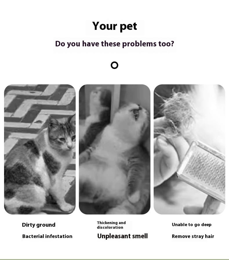 Deshedding -Kamm für Haustiere, das Pflegewerkzeug entzieht, entfernt loses Haare und Unterwand