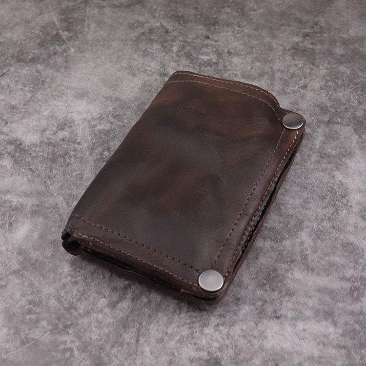 Men’s Handmade Vertical Wallet With Multiple Card Slots - Men’s Vertical Wallet for Hoarding Cards in Style