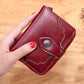 Women’s Retro Wax Leather Zipper Wallet - Wallets That Make Your Money Look Fabulous