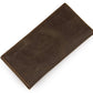 Vintage Crazy Horse Leather Long Wallet - Vintage Crazy Horse Long Wallet for Style Savvy Guys