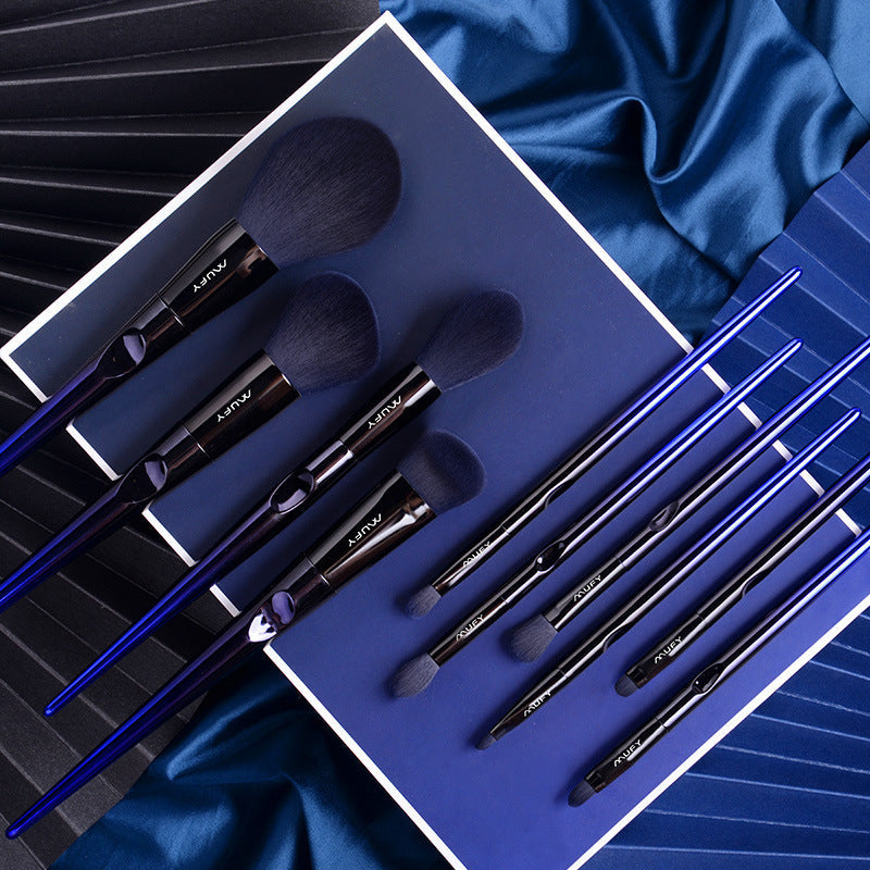 10-Piece Makeup Brushes Set with Brush Bag for Application and Gift Giving - Teleplus makeup brushes set