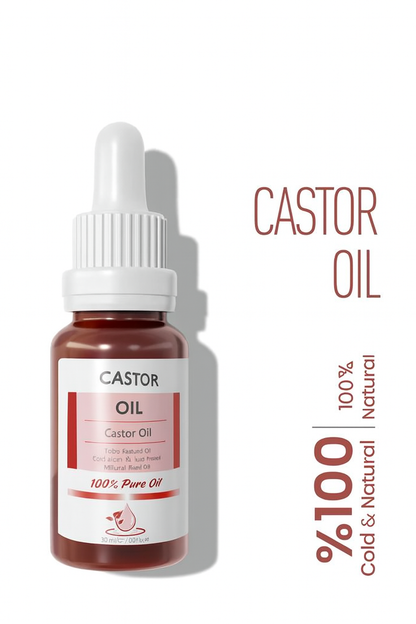 Castor Oil 100 Percent Pure and Natural Cold Pressed 20 Ml