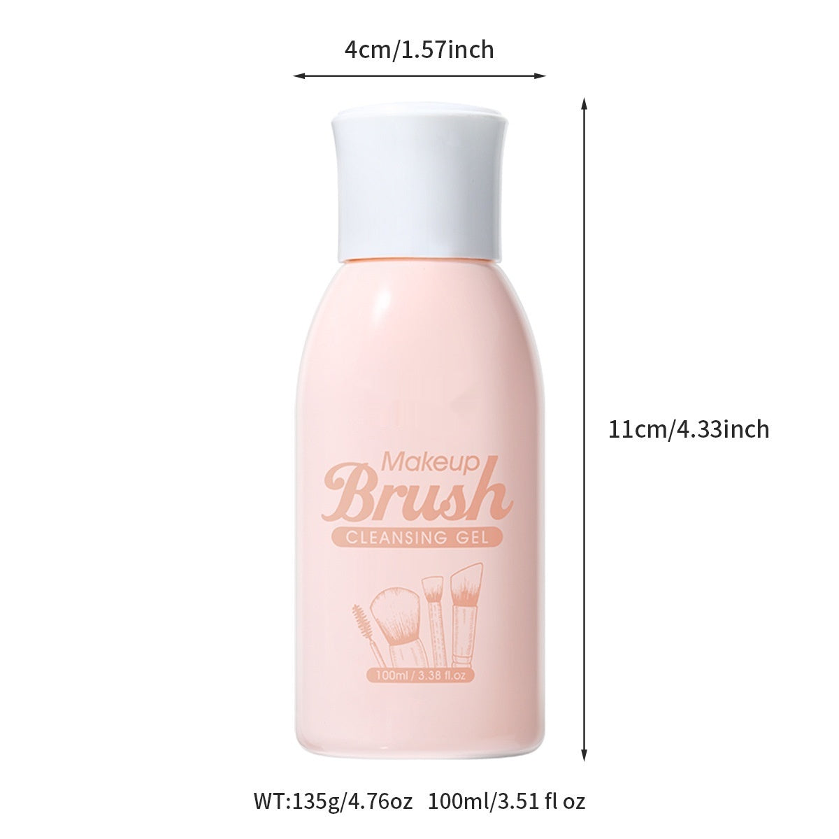 100ml Makeup Brush Cleaning Solution for and Powder Puff Agents - Teleplus makeup brush cleaning liquid powder puff