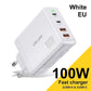 100W Gallium Nitride 4-port Fast Charging Charger - Charge Like a Boss with 100W Gallium Nitride Charger