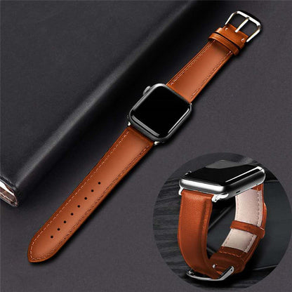 First Layer Cowhide Leather Strap Two-Color Watch Strap Wristband