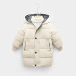 Children’s down padded jacket thick mid-length