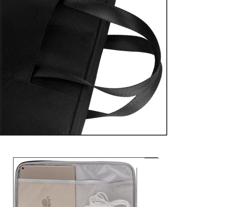 Waterproof Oxford Laptop Bag Shock Resistant Zipper Carrying Case Multiple Colors