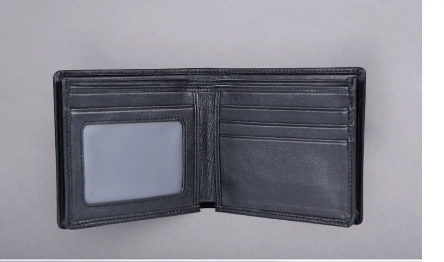 Leather Crocodile Wallet with Card Slots and Horizontal Design