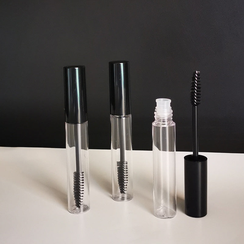 10ml Mascara Tube with Black or Silver Cover and Transparent Inner Plug - Teleplus suit mascara tube transparent