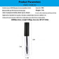 10ml Mascara Tube with Black or Silver Cover and Transparent Inner Plug - Teleplus suit mascara tube transparent