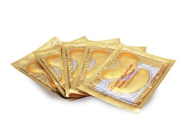 10pcs5packs Gold Crystal Collagen Eye Mask Eye Patches Eye Mask For Face Care Dark Circles Remove Gel Mask For The Eyes