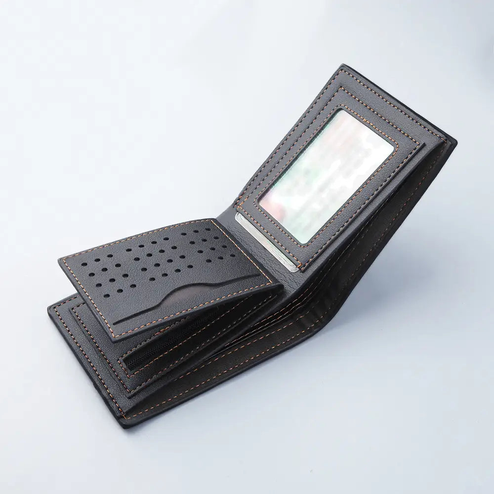 PU Leather Wallet with Multiple Compartments for United States and CHF