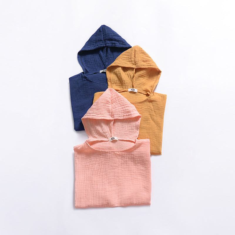 Men and Women Baby Solid Color Hooded Cloak Europe and America