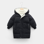 Children’s down padded jacket thick mid-length