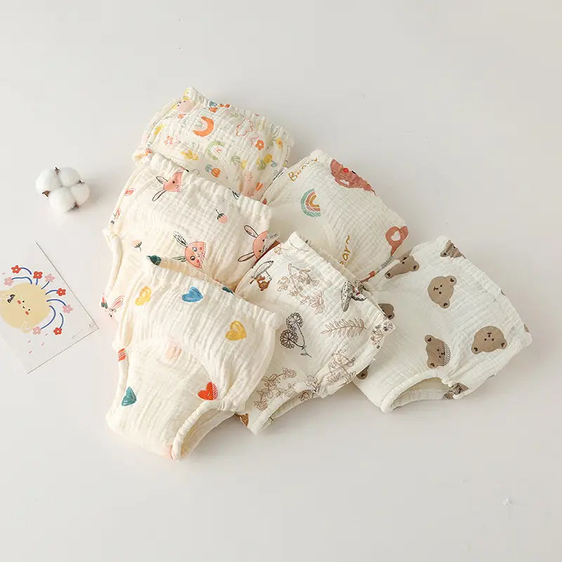 Bubble Training Pants with Gauze Diaper for Ring Urine Toddler