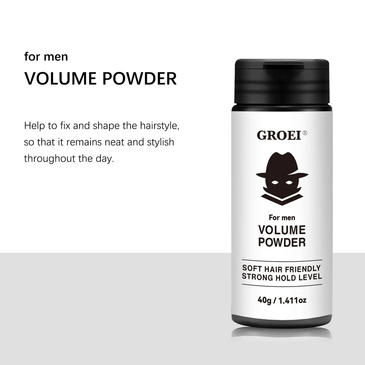 Poudre de style de commande d'huile avec formule 40g rafraîchissante