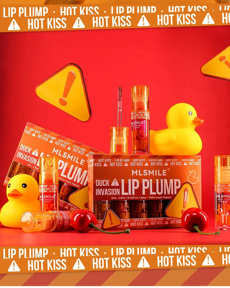 Moisturizing Liquid Lipstick Set with Duckbill Plump Lip Glosses