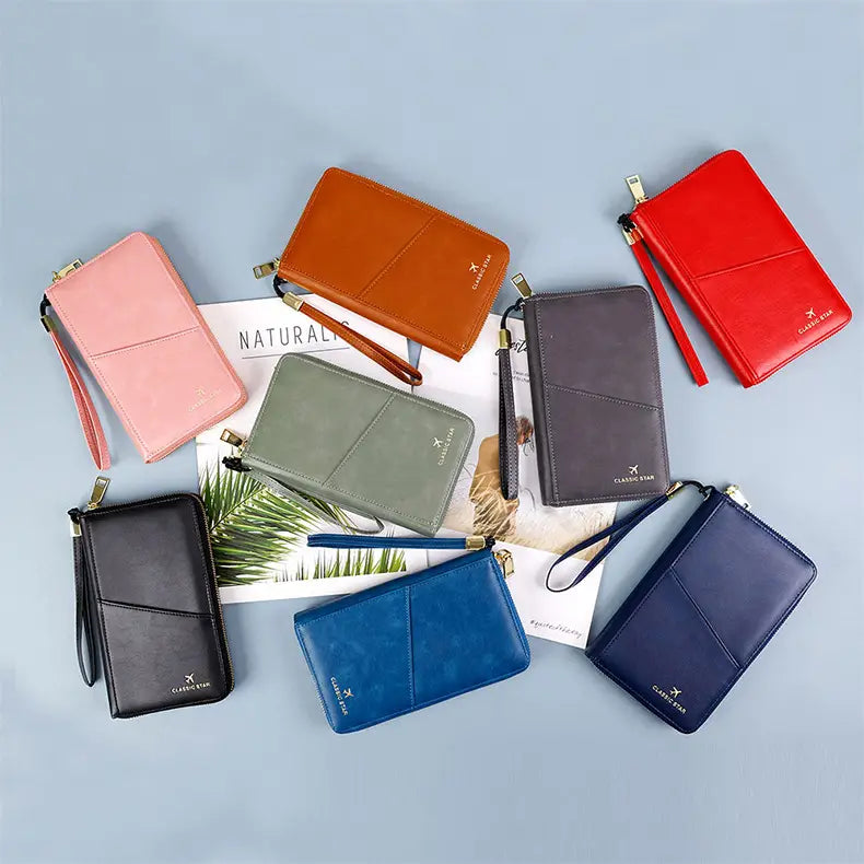 Mitmevärviline nahast rahakott meestele ja naistele, kellel on ülikerge hingav disain