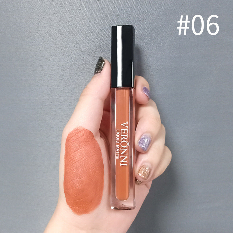 12 Colors Waterproof Cup Matte Lip Gloss with Nonstick Easy to Color - Teleplus for Coloring cup matte lip gloss surface