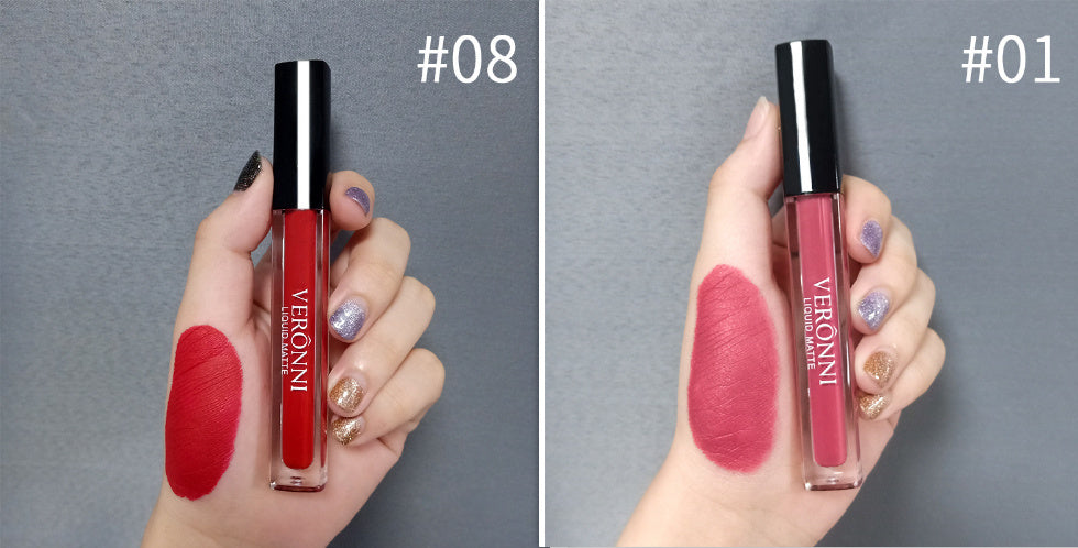 12 Colors Waterproof Cup Matte Lip Gloss with Nonstick Easy to Color - Teleplus for Coloring cup matte lip gloss surface