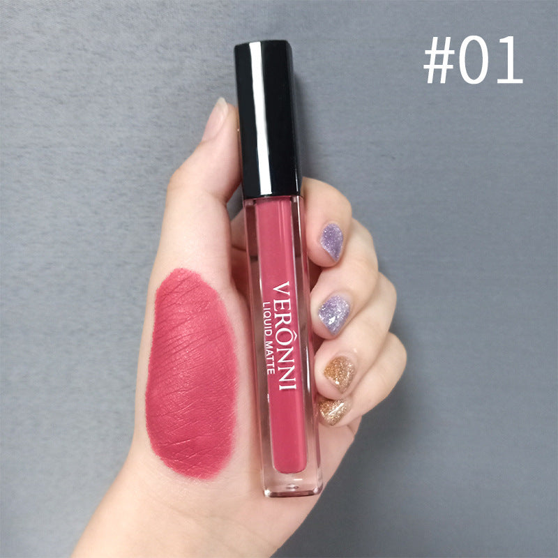 12 Colors Waterproof Cup Matte Lip Gloss with Nonstick Easy to Color - Teleplus for Coloring cup matte lip gloss surface