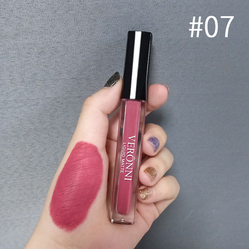 12 Colors Waterproof Cup Matte Lip Gloss with Nonstick Easy to Color - Teleplus for Coloring cup matte lip gloss surface