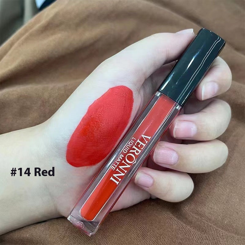 12 Colors Waterproof Cup Matte Lip Gloss with Nonstick Easy to Color - Teleplus for Coloring cup matte lip gloss surface
