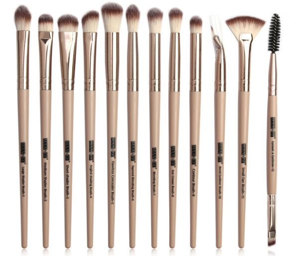 12 makeup brushes set - Brush It Off With Our Rod Rose Gold Makeup Brushes Set