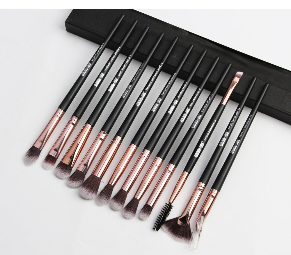 12 makeup brushes set - Brush It Off With Our Rod Rose Gold Makeup Brushes Set