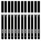 12-Pack Black and White Eyeliner Lip Line Pens for Makeup - Teleplus lip line white eyeliner teleplus 12-pack black