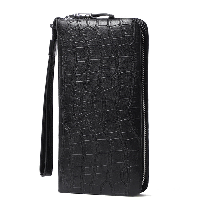 Men’s Leather Long Zipper Multiple Card Slots Wallet - Wallet So Nice Even Your Cards Will Take a Nap