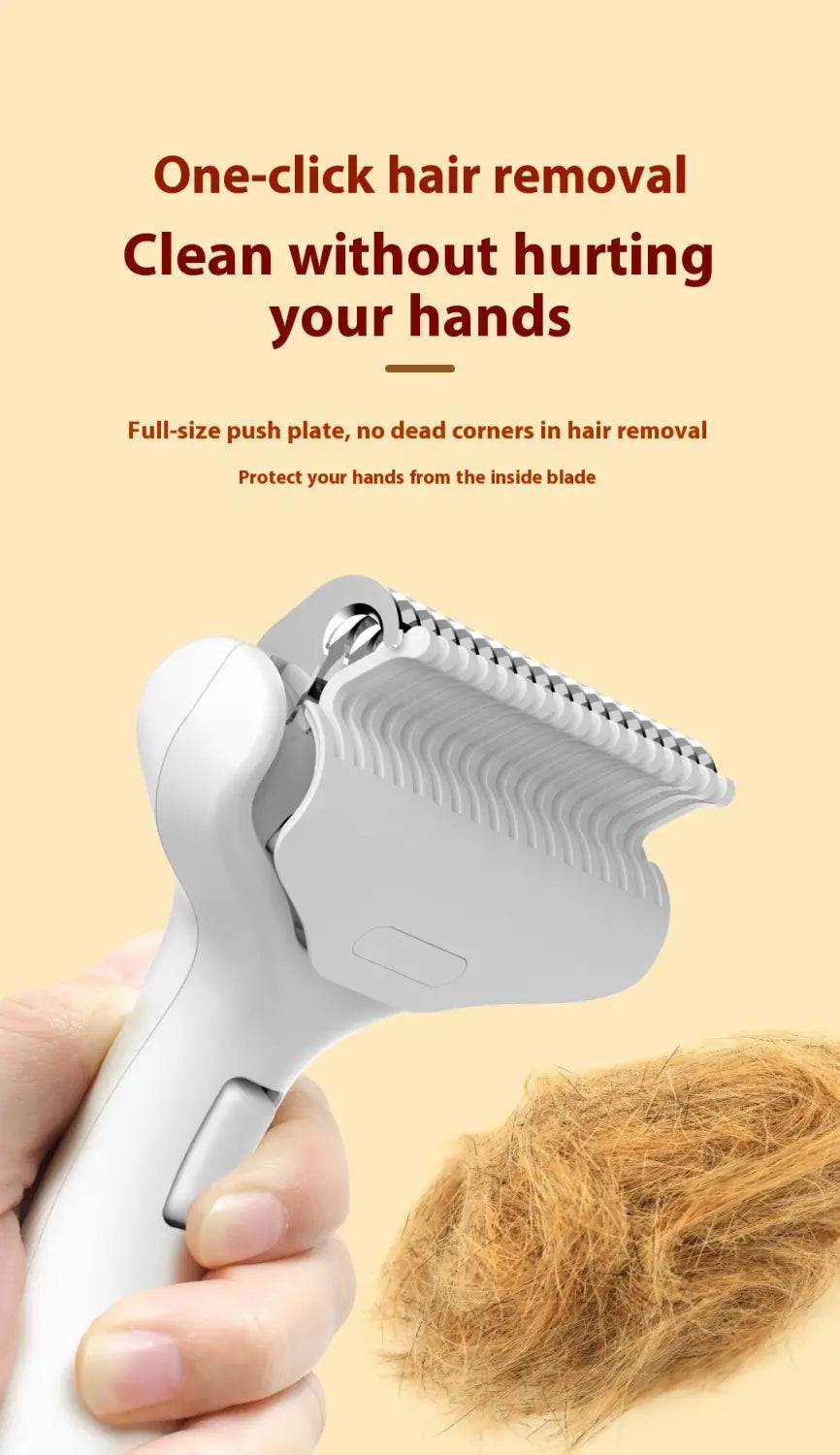 Kissan ja koiran hoitaminen kampa abs -hätkähdyttävä harja karkotusmatoihin